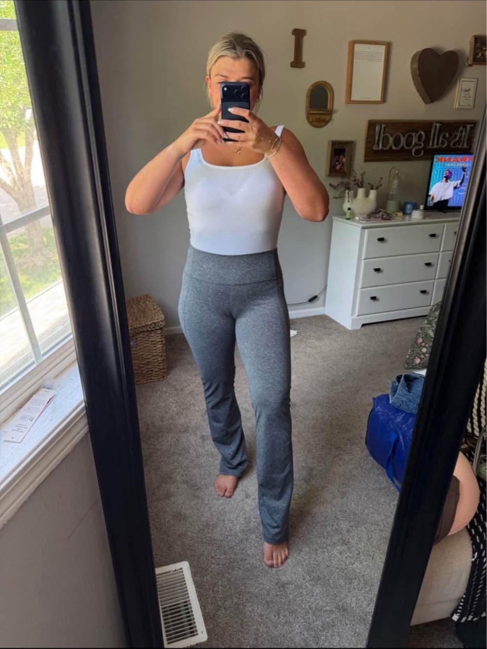Under Armour Grey Wide Leg Yoga Pants
